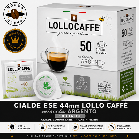 CIALDE ESE 44mm LOLLO CAFFÈ(miscela argento)