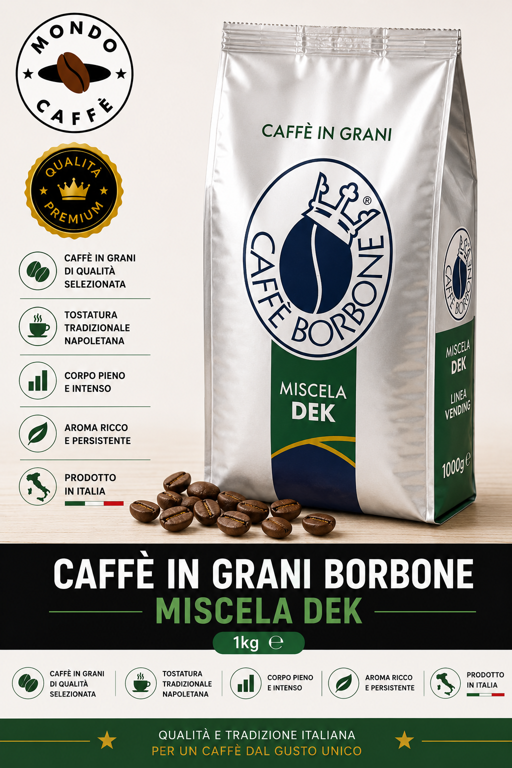 CAFFÈ IN GRANI BORBONE 1kg
