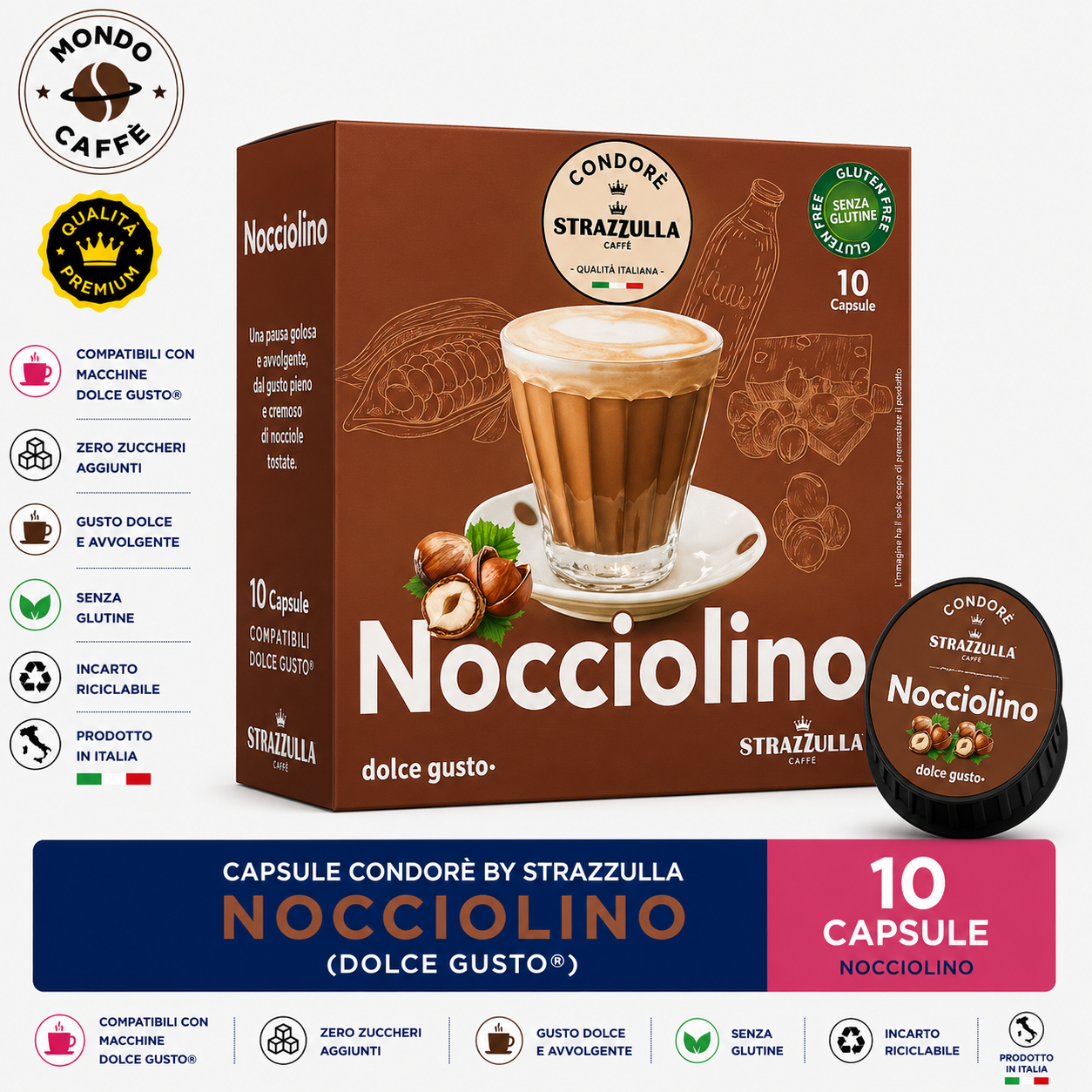 CAPSULE CONDORÈ By STRAZZULLA NOCCIOLINO(Dolce Gusto)
