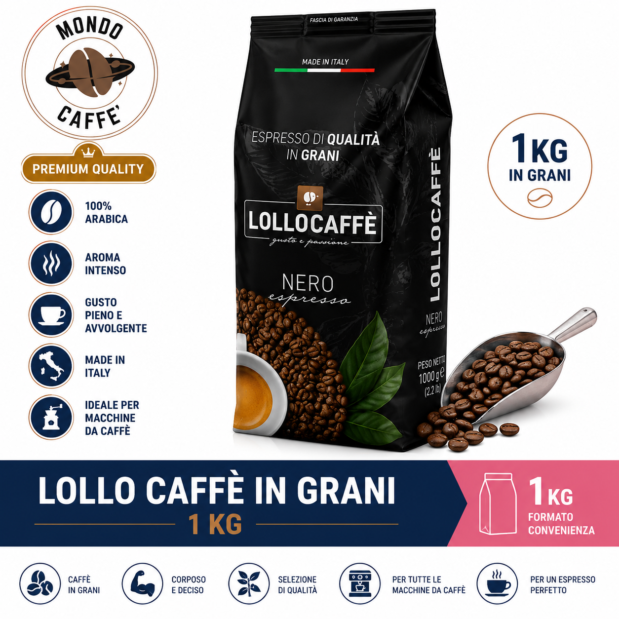 LOLLO CAFFÈ IN GRANI 1KG