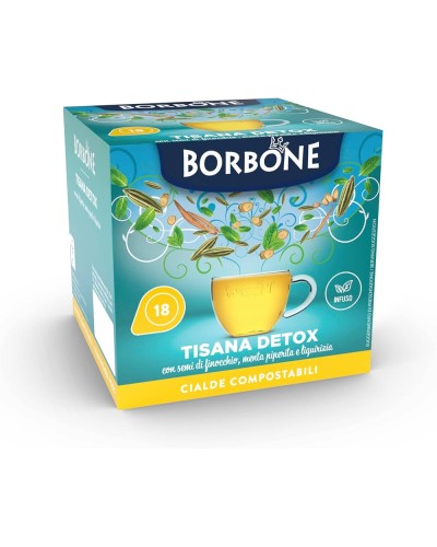 18 Cialde ESE 44 mm Caffè Borbone (TISANA DETOX)