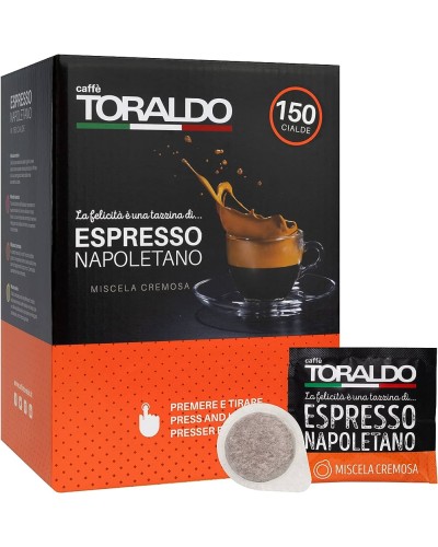 150 Cialde ESE 44mm Caffè Toraldo (MISCELA CREMOSA)