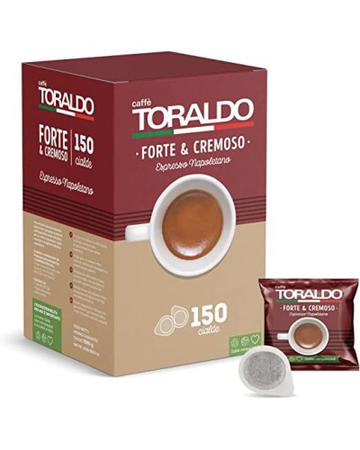 150 Cialde ESE 44mm Caffè Toraldo (MISCELA FORTE E CREMOSA)