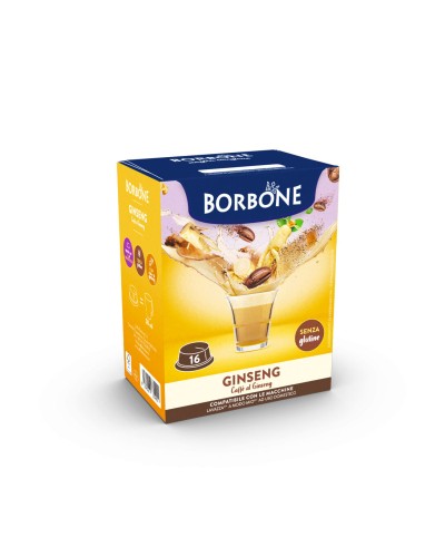 16 Capsule Compatibili A Modo Mio Caffè Borbone (GINSENG)