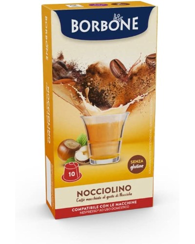 10 Capsule Compatibili Nespresso Caffè Borbone ( NOCCIOLINO)