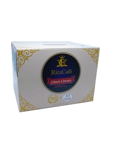 100 CIALDE COMPOSTABILI RITZ CAFE' (MISCELA GRAN CREMA SPECIAL)