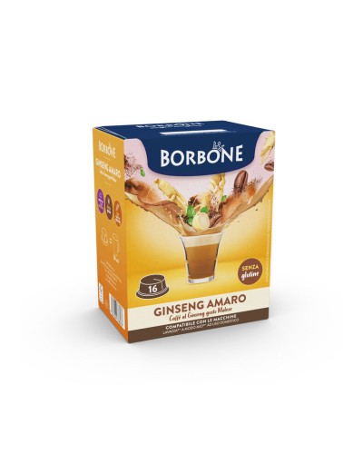 16 CAPSULE COMPATIBILI A MODO MIO CAFFE' BORBONE (GINSENG AMARO)