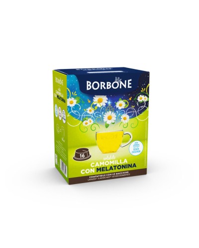 16 CAPSULE COMPATIBILI A MODO MIO CAFFE' BORBONE(CAMOMILLA E MELATONINA)