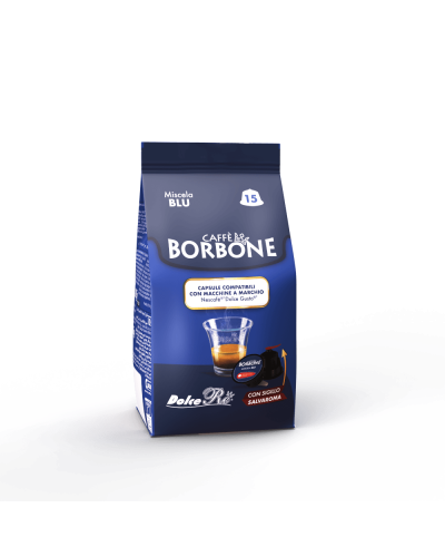 90 Capsule Compatibili Nescafè DolceGusto Caffè Borbone (MISCELA BLU)