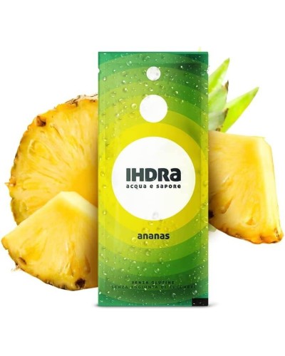 IHDRA - Gusto ANANAS, 20 Bustine, Preparato Polvere Solubile In Acqua Frizzante, Prodotto Ideale Per Sport