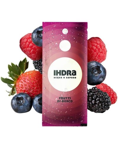 IHDRA - Gusto FRUTTI DI BOSCO, 20 Bustine, Preparato Polvere Solubile In Acqua Frizzante, Prodotto Ideale Per Sport