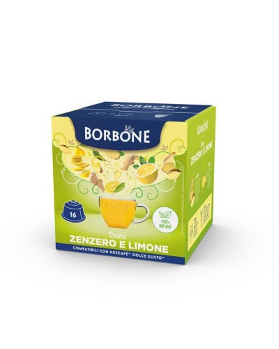 16 Capsule Borbone Per TISANA ZENZERO E LIMONE