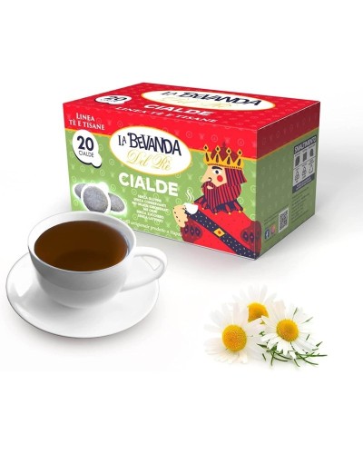 La Bevanda Del Rè - CAMOMILLA, 20 Tisane Cialde ESE Filtro Carta 44MM