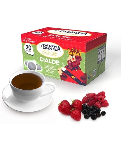 La Bevanda Del Rè - FRUTTI DI BOSCO, 20 Tisane Cialde ESE Filtro Carta 44MM