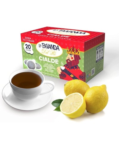 La Bevanda Del Rè - THE' NERO AL LIMONE, 20 Tisane Cialde ESE Filtro Carta 44MM