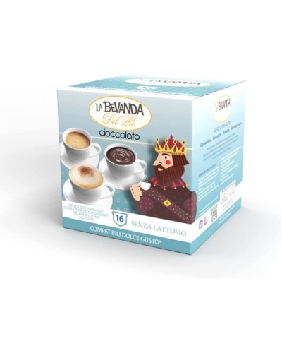 16 Capsule Compatibili Dolce Gusto CIOCCOLATO SENZA LATTOSIO, Capsula Caffè Dolce Gusto Da 10G, 160G