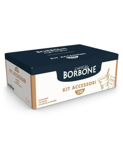 Kit Borbone Da 150 Pz (BICCHIERI - ZUCCHERO - PALETTA)