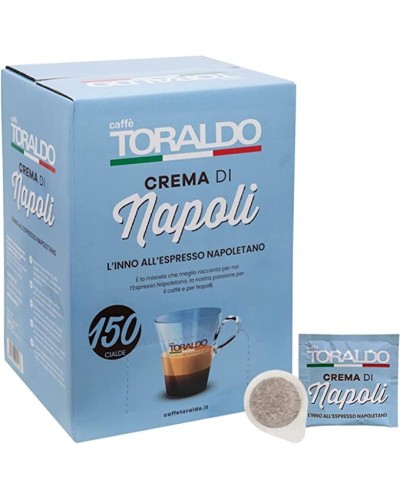 150 Cialde ESE 44mm Caffè Toraldo (MISCELA CREMA DI NAPOLI)