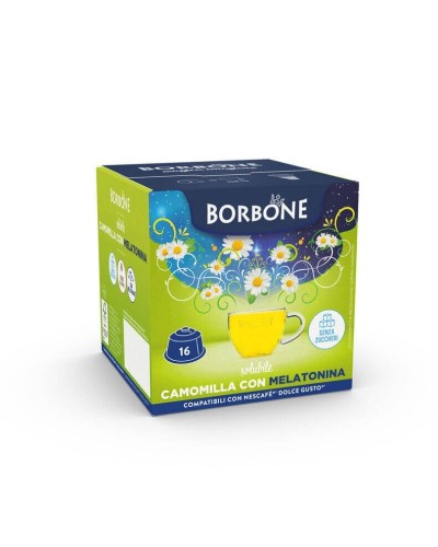 16 Capsule Borbone Per Bevanda Solubile CAMOMILLA E MELATONINA