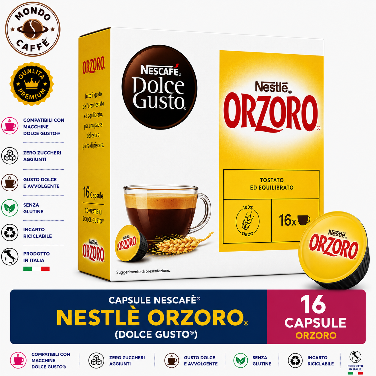CAPSULE NESCAFÈ NESTLÈ ORZORO(Dolce Gusto)