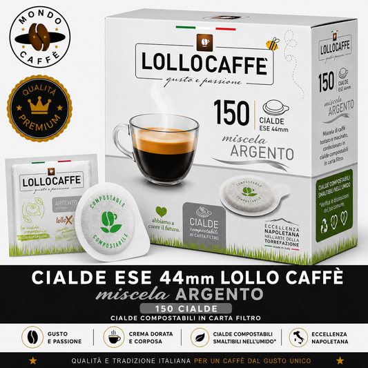 CIALDE ESE 44mm LOLLO CAFFÈ(miscela argento)