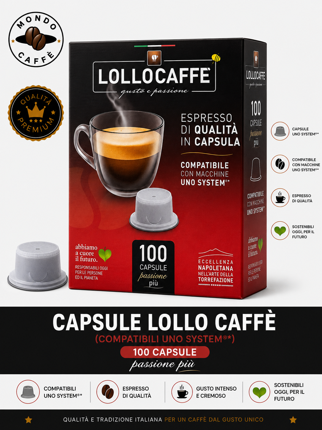 CAPSULE LOLLO CAFFÈ(Uno System)