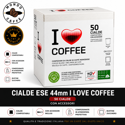 CIALDE ESE 44mm I LOVE COFFE