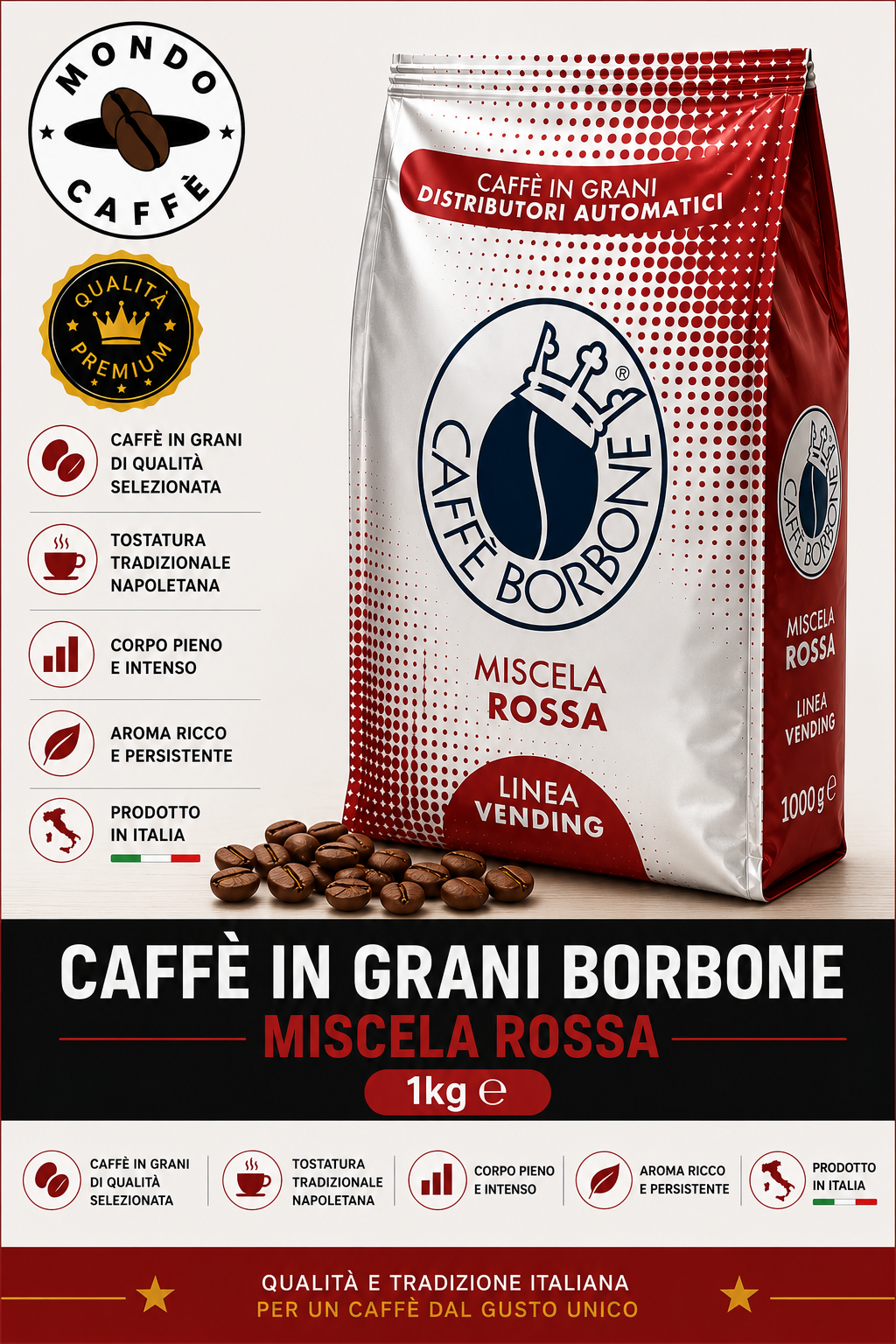 CAFFÈ  IN GRANI BORBONE 1kg