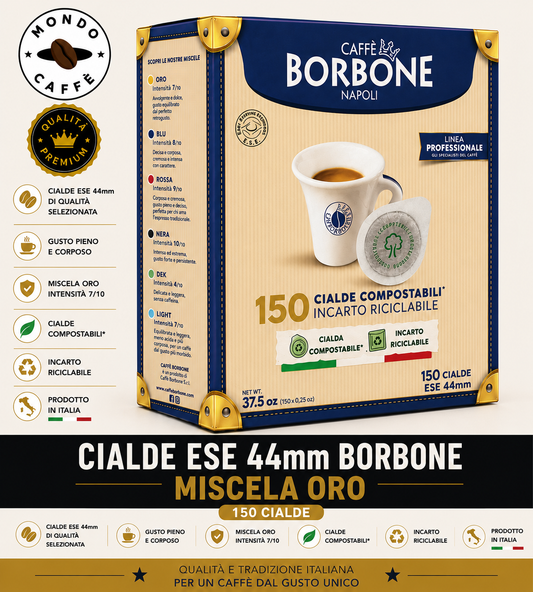 CIALDE ESE 44mm BORBONE(Miscela oro)