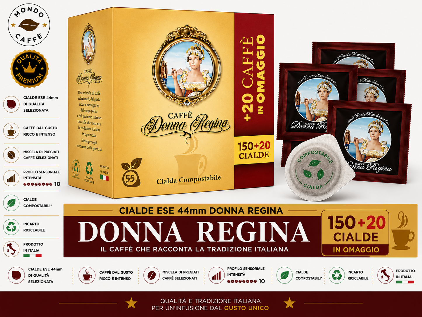 CIALDE ESE 44mm DONNA REGINA