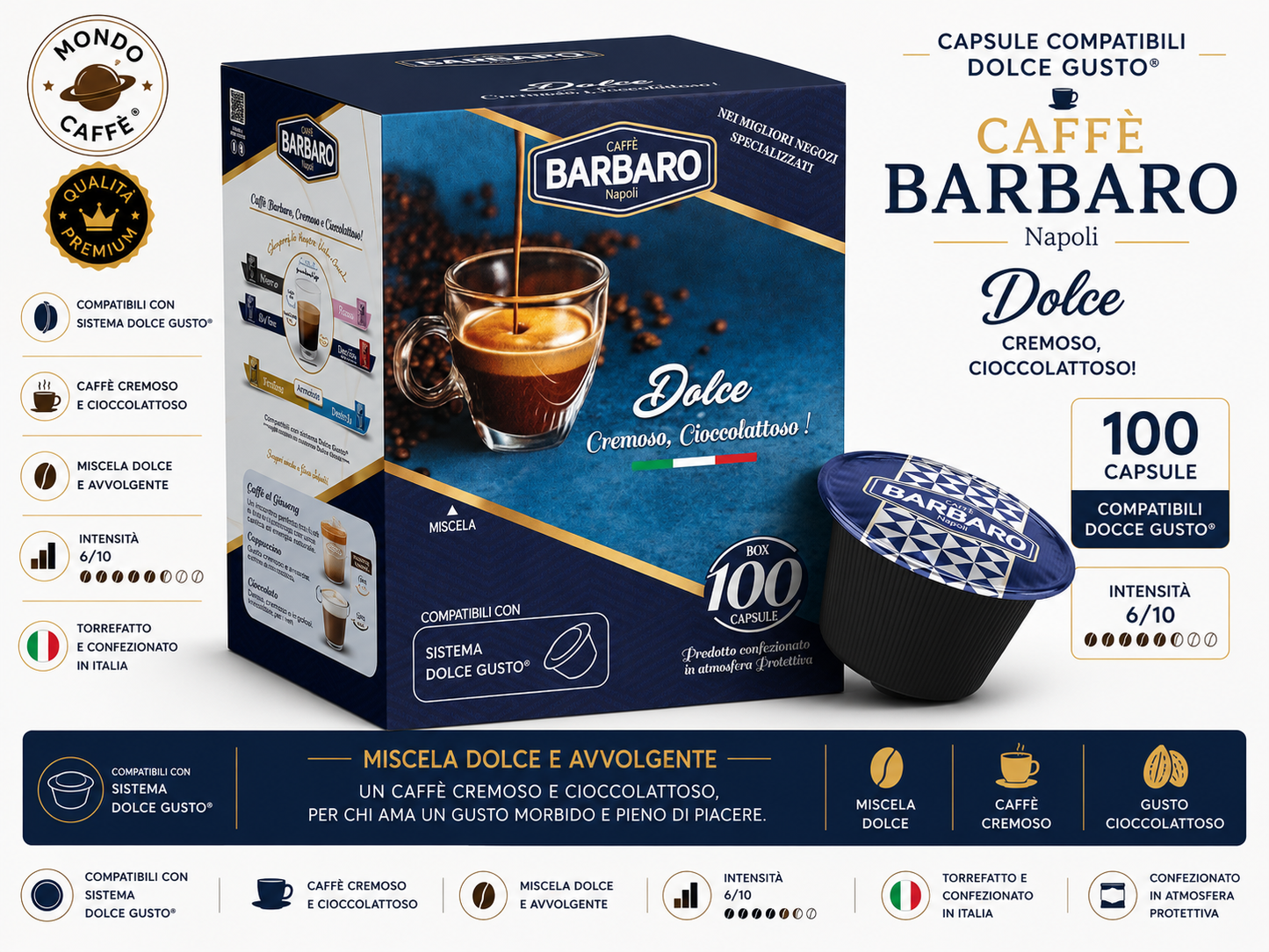CAPSULE CAFFÈ BARBARO(Dolce Gusto)