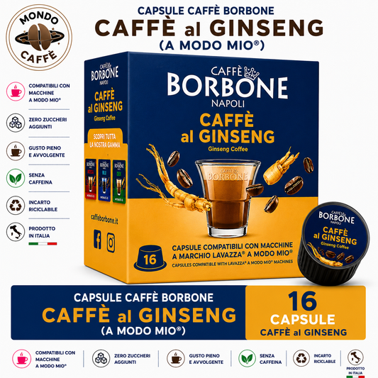 CAPSULE BORBONE CAFFÈ GINSENG(A Modo Mio)
