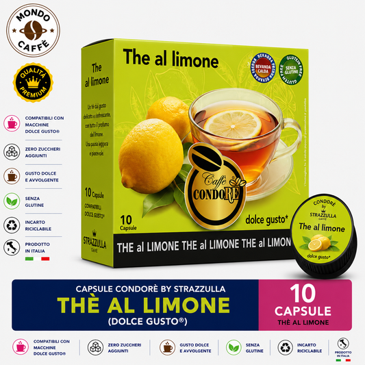 CAPSULE CONDORÈ By STRAZZULLA TÈ AL LIMONE(Dolce Gusto)