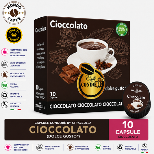 CAPSULE CONDORÈ By STRAZZULLA CIOCCOLATO(Dolce Gusto)
