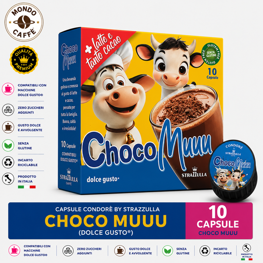 CAPSULE CONDORÈ By STRAZZULLA CHOCO MUUU(Dolce Gusto)