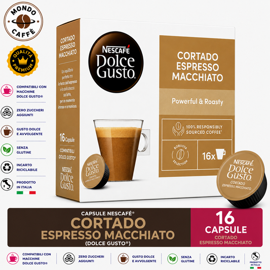 CAPSULE NESCAFÈ CORTADO ESPRESSO MACCHIATO(Dolce Gusto)