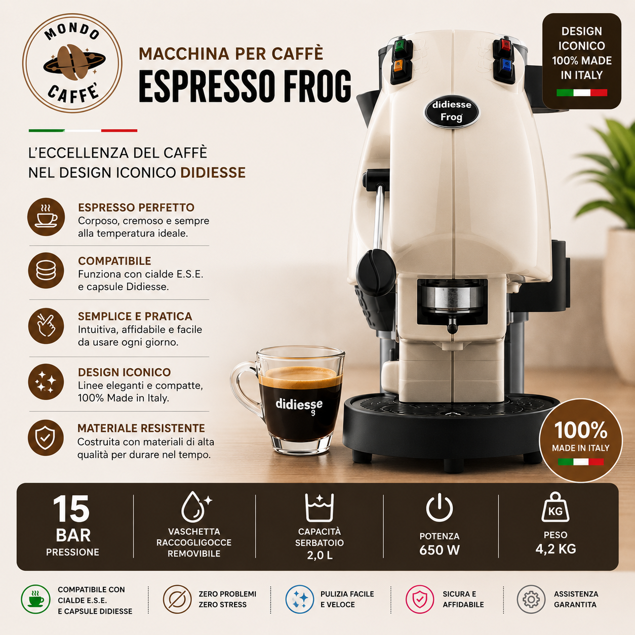 MACCHINA DA CAFFÈ A CIALDE FROG REVOLUTION