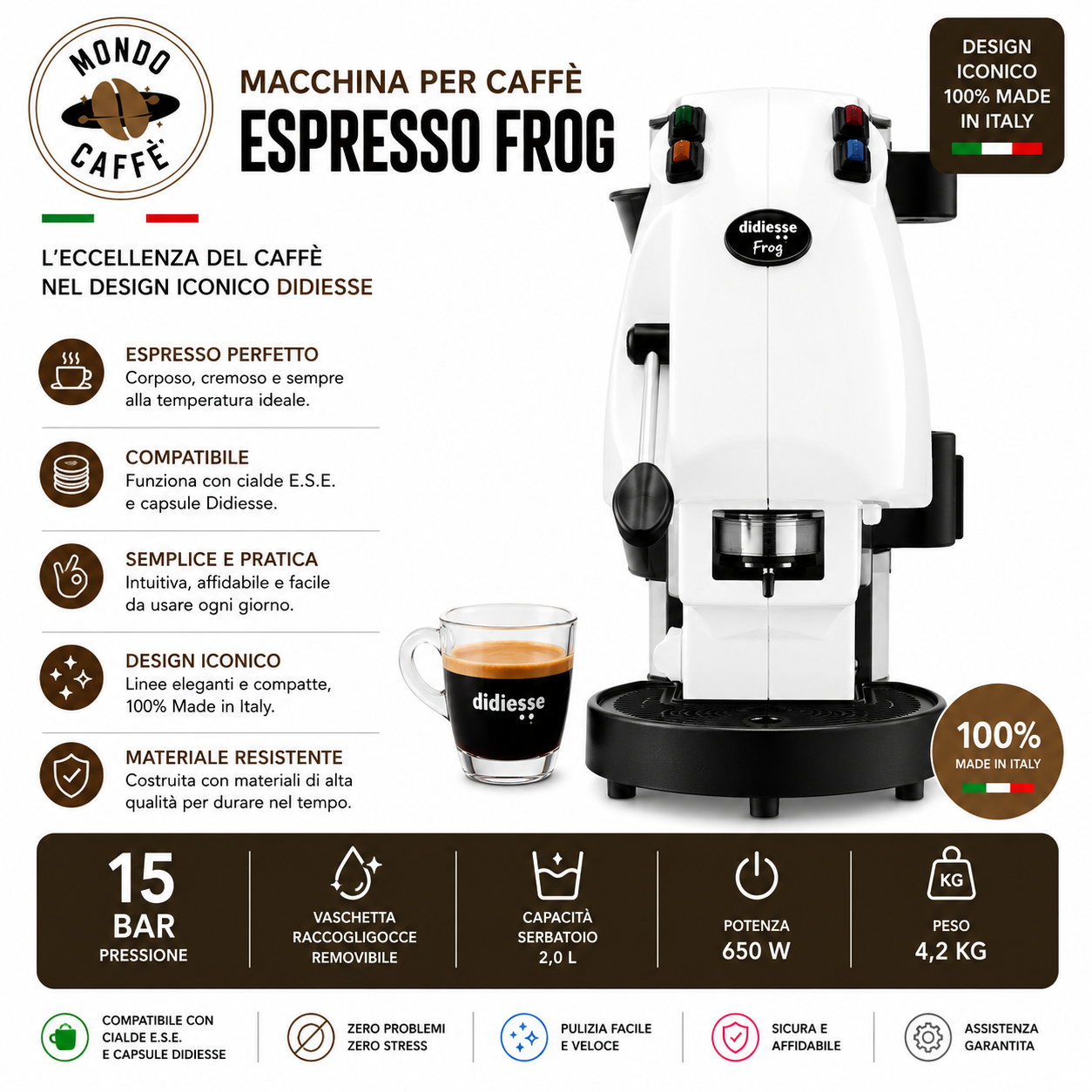 MACCHINA DA CAFFÈ A CIALDE FROG REVOLUTION