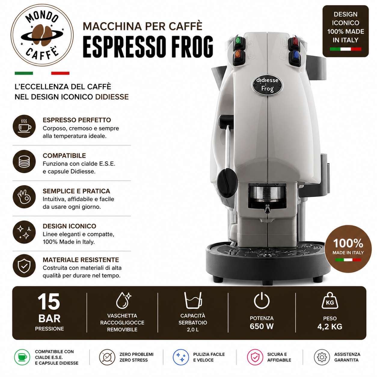MACCHINA DA CAFFÈ A CIALDE FROG REVOLUTION