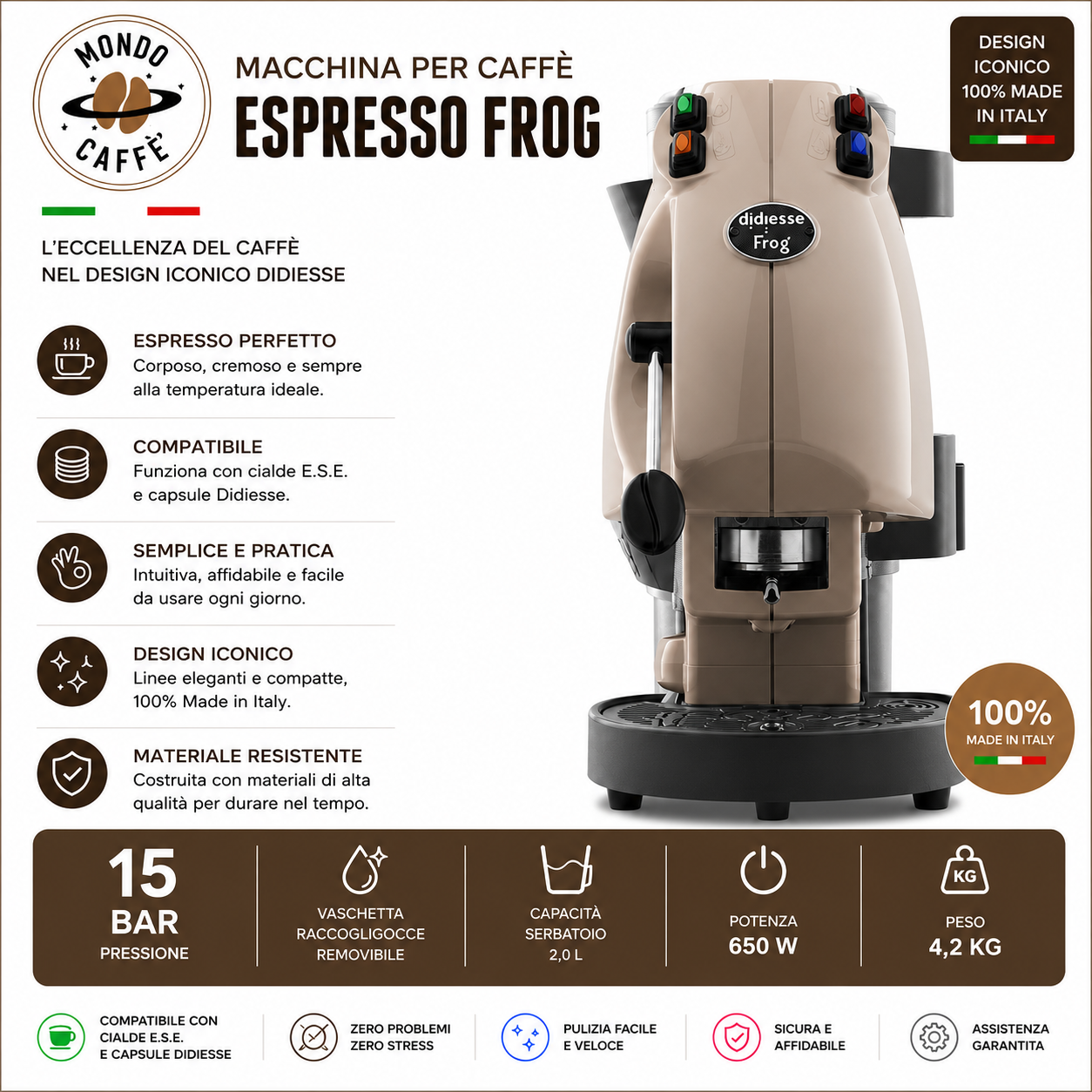 MACCHINA DA CAFFÈ A CIALDE FROG REVOLUTION