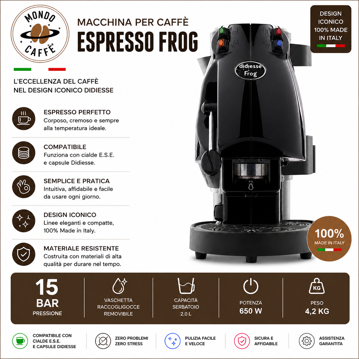 MACCHINA DA CAFFÈ A CIALDE FROG REVOLUTION