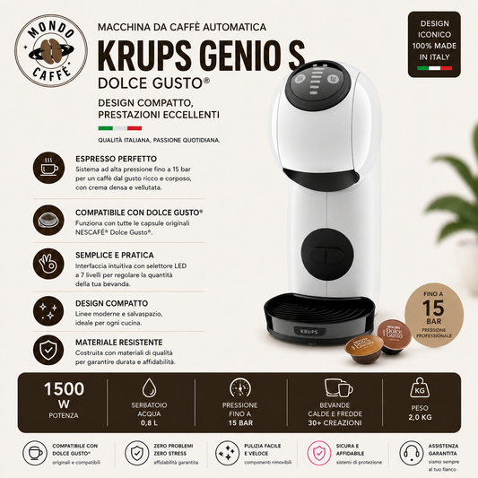 KRUPS GENIO S Macchina per Caffè Automatica(Dolce Gusto)