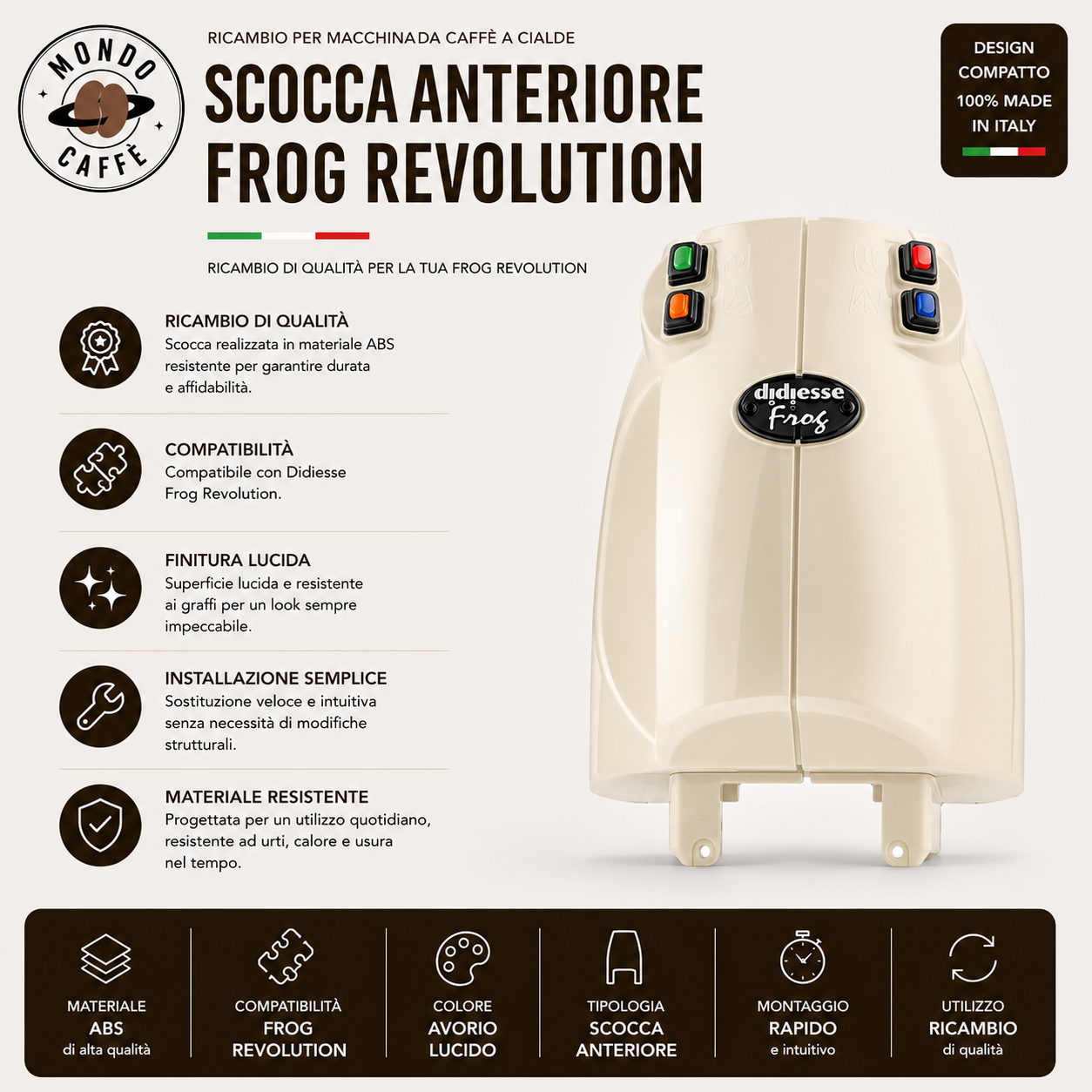 SCOCCA RICAMBIO COMPATIBILE CON DIDIESSE FROG