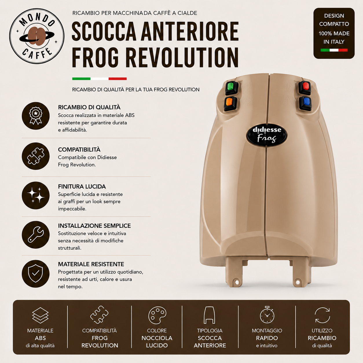 SCOCCA RICAMBIO COMPATIBILE CON DIDIESSE FROG