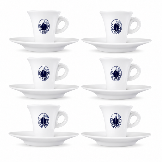 SET 6 TAZZINE BORBONE CON PIATTO