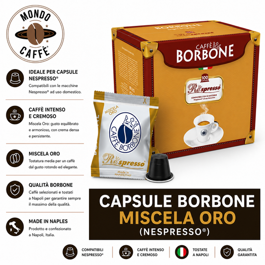 CAPSULE BORBONE MISCELA ORO(Nespresso)