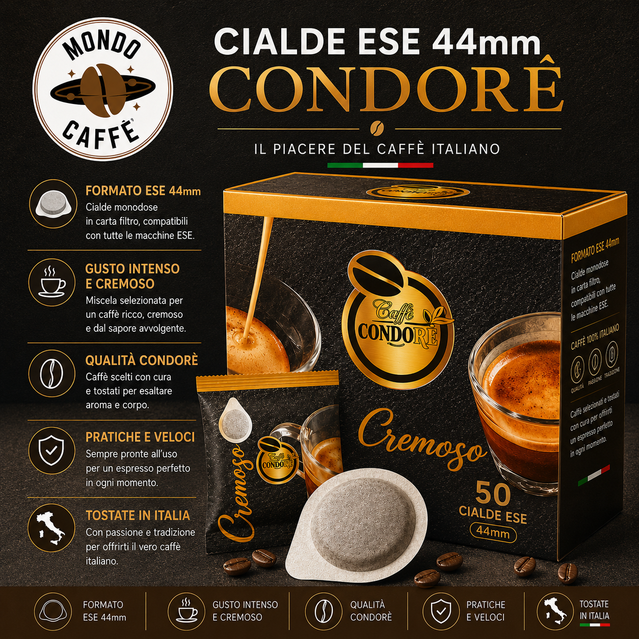CIALDE ESE 44mm CONDORÈ