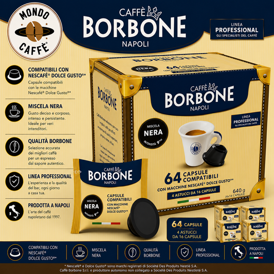 CAPSULE CAFFÈ BORBONE MISCELA NERA(Dolce Gusto)