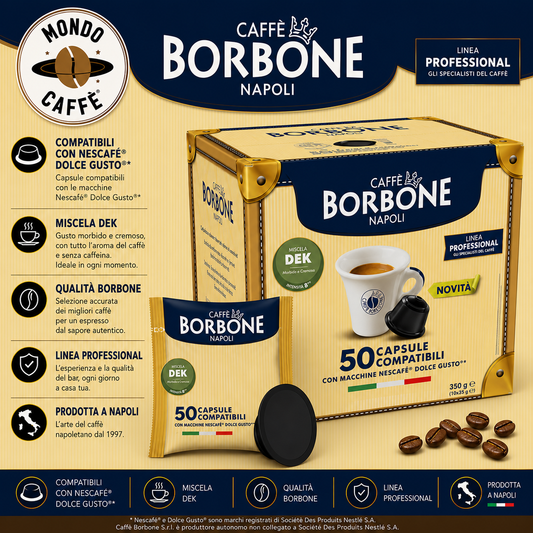 CAPSULE BORBONE DECAFFEINATO (Dolce Gusto)