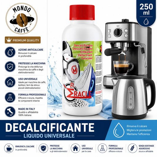 Decalcificante Professionale Universale per Macchine da Caffè – 250 ml